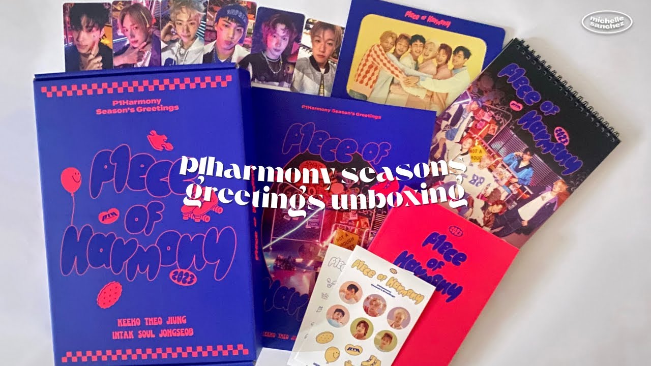 p1harmony seasons greetings 2023 unboxing YouTube