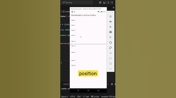 Reorderable List View in Flutter ! 🔥 #fluttertutorialforbeginners #shorts