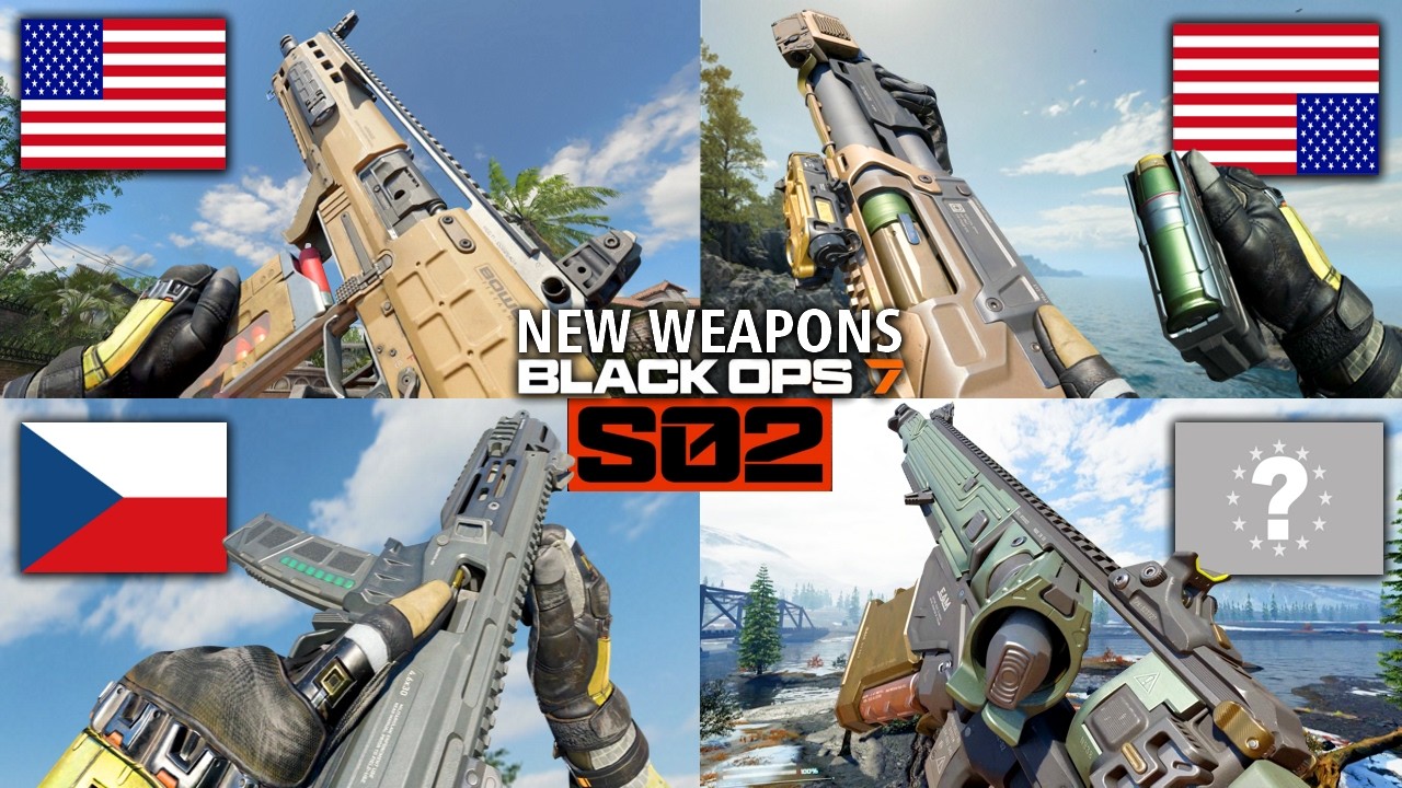 NEW Season 2 Black Ops 7 Weapons Real Names, Origins, Inspect Animations, How to unlock them & more.
