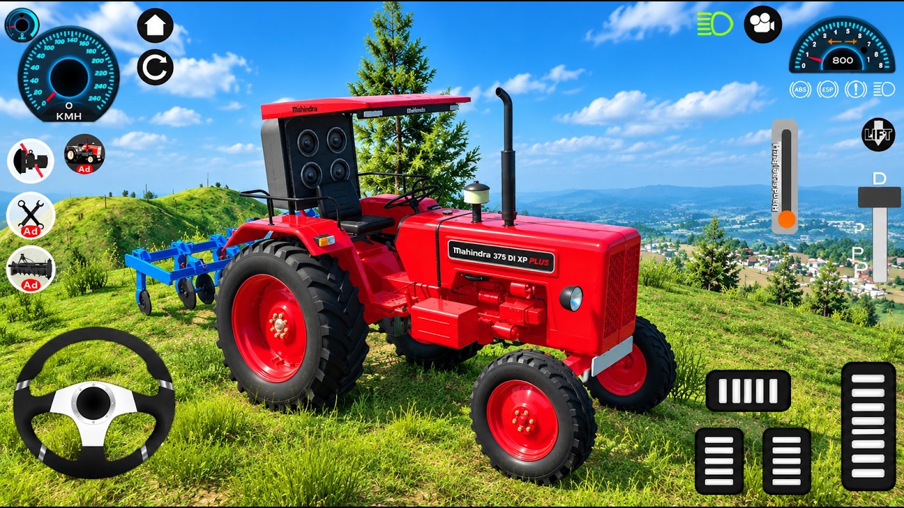 Mahindra Tractor me cultivator new #gameplay Indian tractor simulator 2 ...