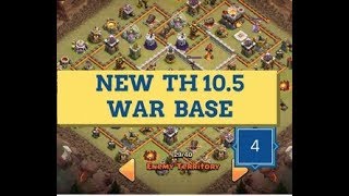 NEW BEST TH10.5/10.75 ANTI 2/3 STARS WAR BASE | CLASH OF CLANS | 2017 |