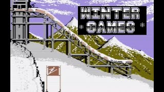 Winter Games 18 players sports game WITH POKES! Commodore 64