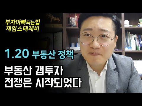 1.20 부동산대출규제, 부동산 갭투자-전쟁은 시작되었다.