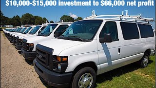 How purchasing your vans from the auction can lead to $66k profit