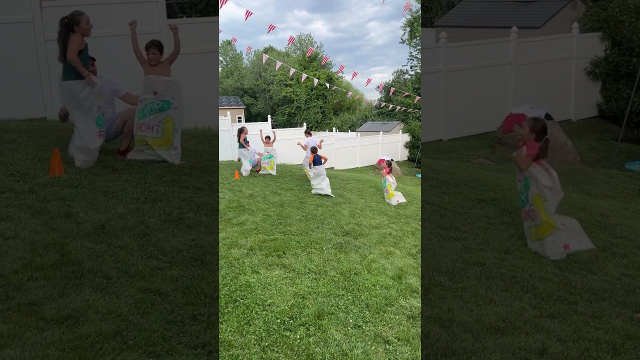 Potato sack race kids party