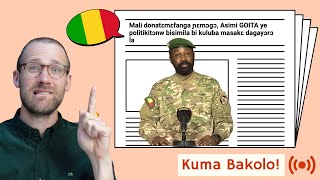 Learn Bambara with the News | Mali: Assimi Goïta meets with parties | Kuma Bakolo 14