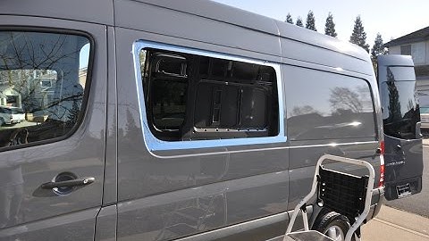 Mercedes Sprinter camper van window install