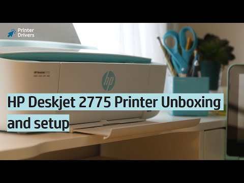 HP Deskjet 2775 printer Unboxing | dj2775 ink cartridge installation setup  - YouTube
