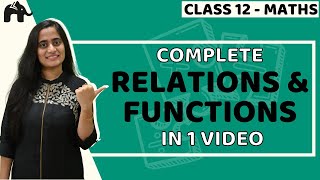 Relation and Function Class 12  Maths | NCERT Chapter 1 | CBSE JEE | One Shot |हिंदी में screenshot 1