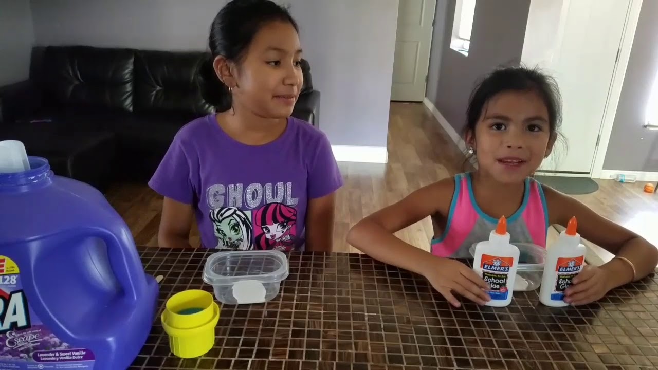 How To Make Slime With Glue And Xtra Laundry Detergent