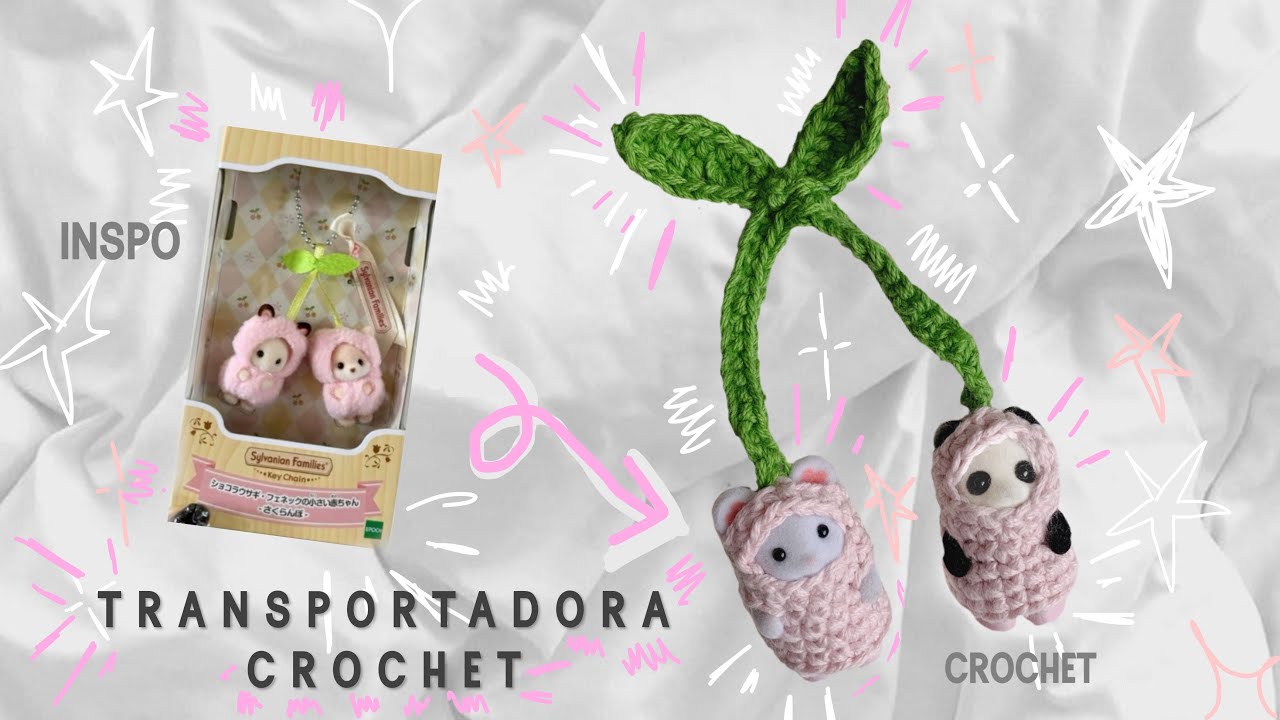 Transportadora sylvanian crochet / Transportadora ternurines crochet