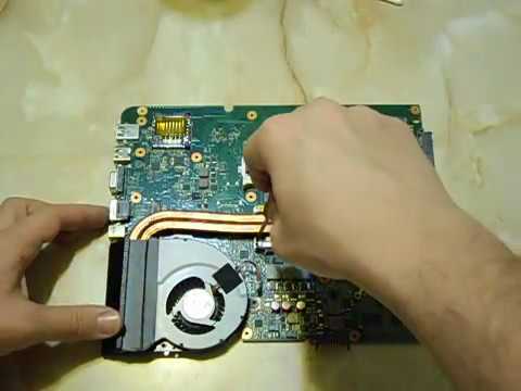 How To Reapply Thermal Paste For Asus K53SV K53E A53E A52F Notebook Repair