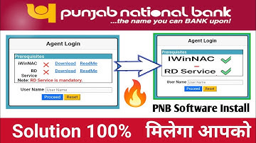 Not Connected Please Verify network PNB Bc IwinNic Runing Problem 