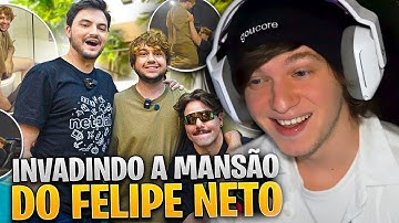 Conhecendo a mansão do Felipe Neto (com o Brino e o T3ddy)