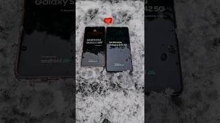 Samsung Galaxy S20 vs. Samsung Galaxy A42 5G boot up ❄️ #liveboot #android12 #galaxys20 #galaxya425g