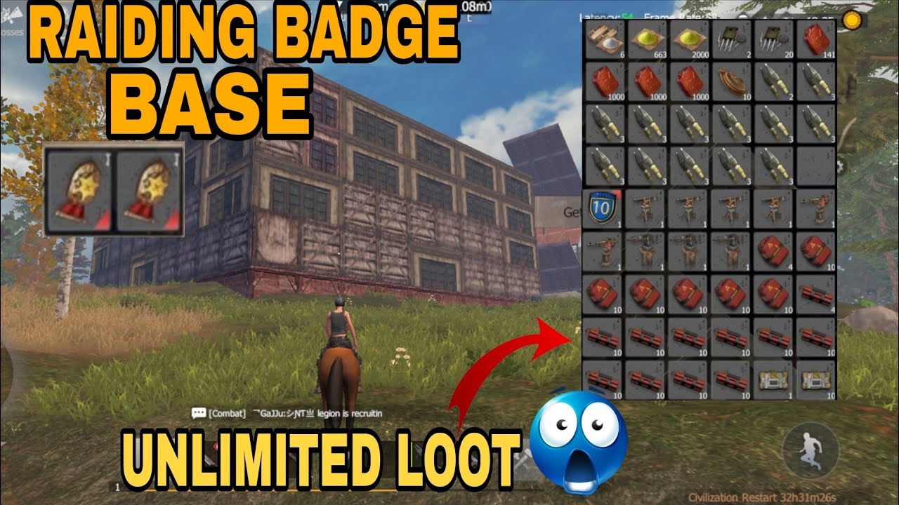 RAIDING BADGE BASE 😎#lastislandofsurvival #videos #newvideo #gameplay #viralvideo 