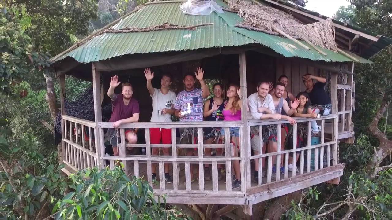 Treehouse fun, Gibbon experience, Laos YouTube