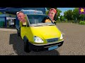 УЧЕБНАЯ ГАЗЕЛЬ попала в Аварию !!! ИГОРЬ и ПАПА едут в City Car Driving