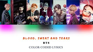 BTS - Blood, Sweat and Tears | Color Coded Lyrics | HanRomEng | Audio Visualizer |