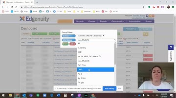 VCS Progress Monitoring with Dashboard in Edgenuity for Teachers