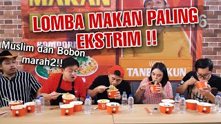 LOMBA MAKAN MIE BARENG TRETAN MUSLIM, BOBON SANTOSO, MGDALENAF, EVAN HOBBY MAKAN !!