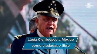 Cienfuegos ya está en México, notifican a juez en EU