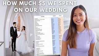 Every Dollar We Spent on Our Wedding!   | How Much $$ We Spent on Our Wedding