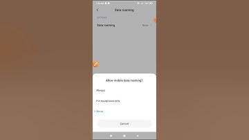 When data exceeded setting on Xiaomi mobile phone
