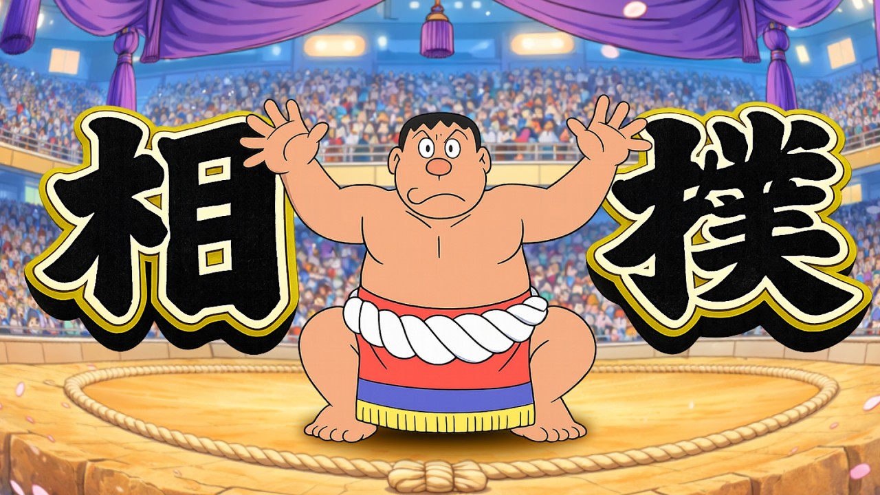 春場所！雷神剛田・阿修羅投げ！【ドラえもん雑学】