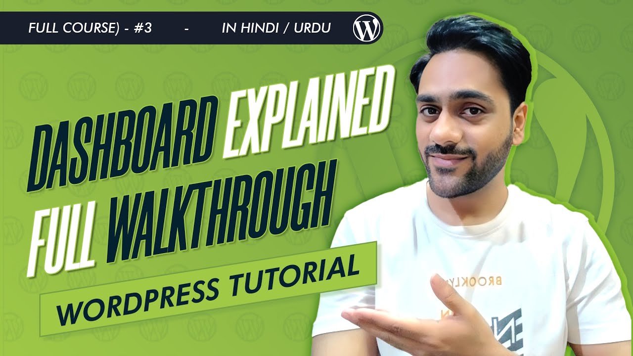 WordPress Dashboard Explained, Full Walkthrough | WordPress Tutorial in ...