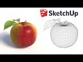 Modeling an apple with Vertex tools, Quadface tools and SUbD – Sketchup Tutorial
