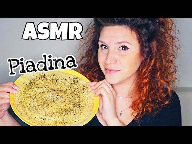 ASMR ita • EATING SOUNDS 🌮PIADINA olio, sale e origano😋