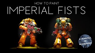 How to Paint Imperial Fists YouTube