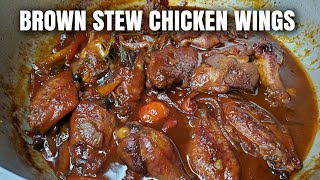 Easy Brown Stew Wings (No Browning)