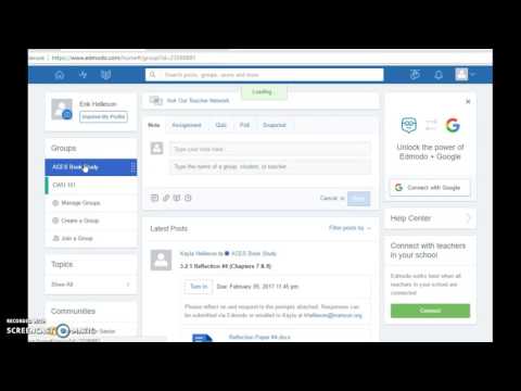 Edmodo Tips For ACEs Book Study