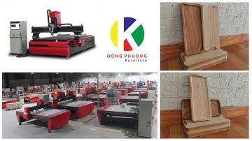 Gia Công Khay Gỗ Chữ Nhật Bằng Máy CNC Thay Dao Tự Động | Nhà Máy Gia Công CNC Đông Phương Furniture