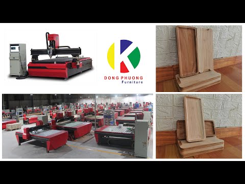 Video Gia Công Khay Gỗ Chữ Nhật Bằng Máy CNC Thay Dao Tự... - youtube