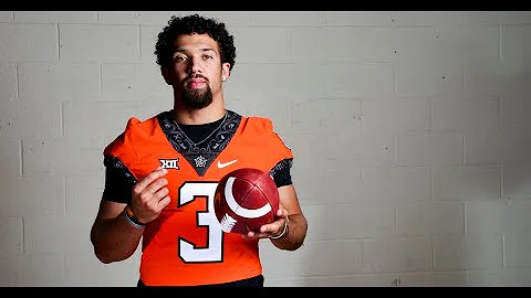 OSU quarterback Spencer Sanders on freshman RB Oll...