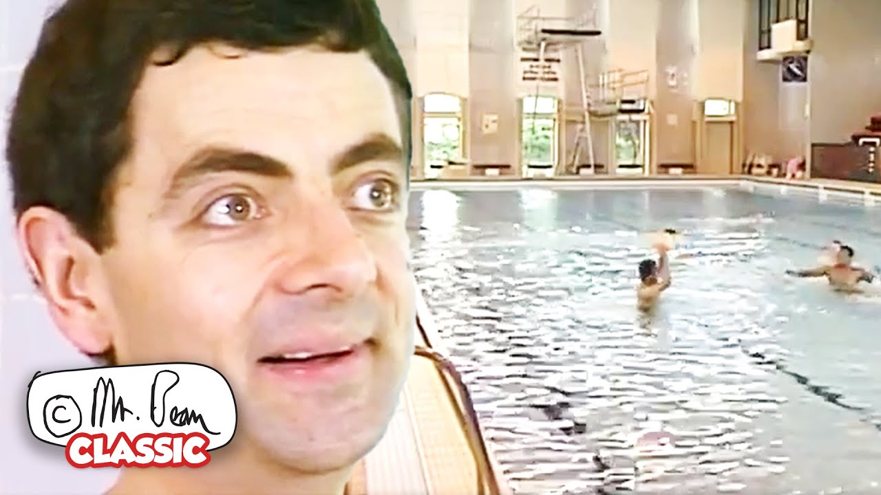 Pool DAY! | Mr Bean Funny Clips | Classic Mr Bean