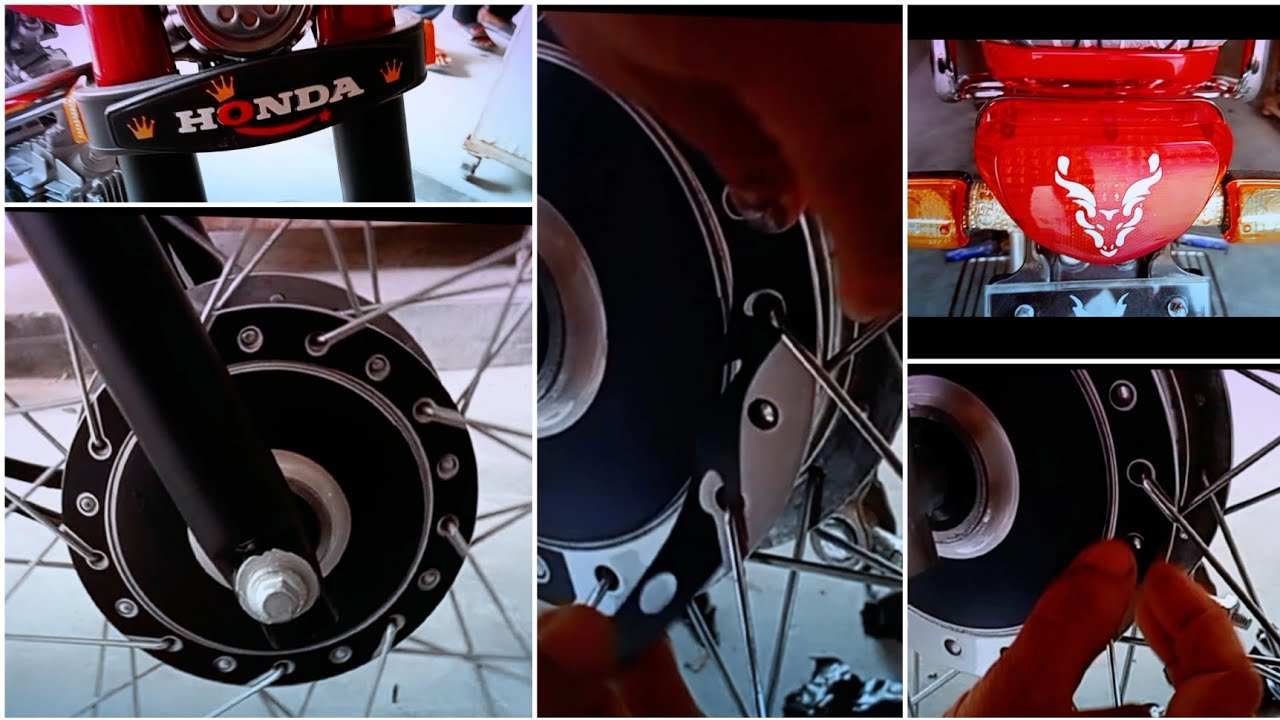 How to make Honda Cd 70 Hub Sticker | Hub sticker | ibad auto ...