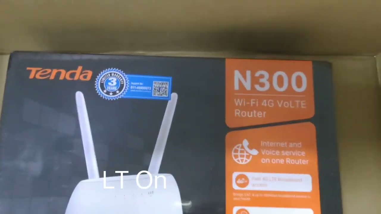 Tenda Router N300 Wi-Fi 4G VoLTE