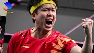 Wang Chuqin is angry - Someone tried to break his racket 2nd time ?