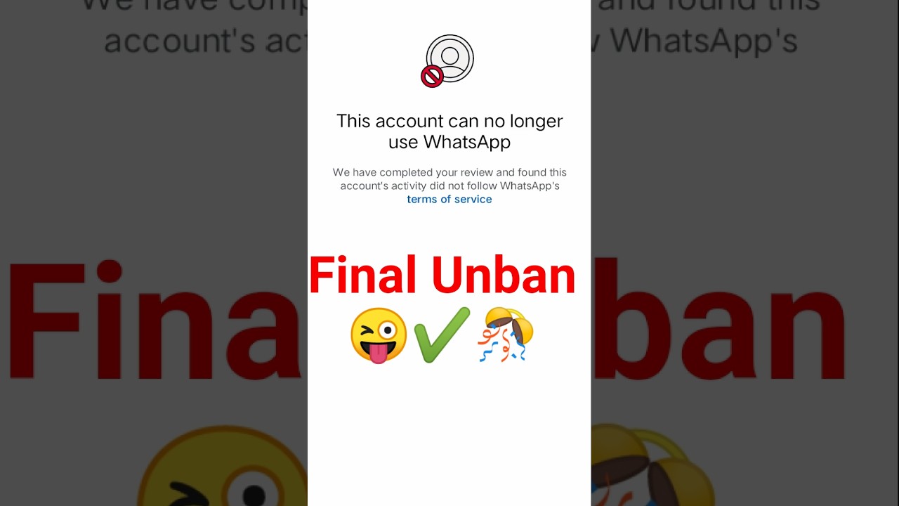 WhatsApp banned my number solution | this account cannot longer to use WhatsApp