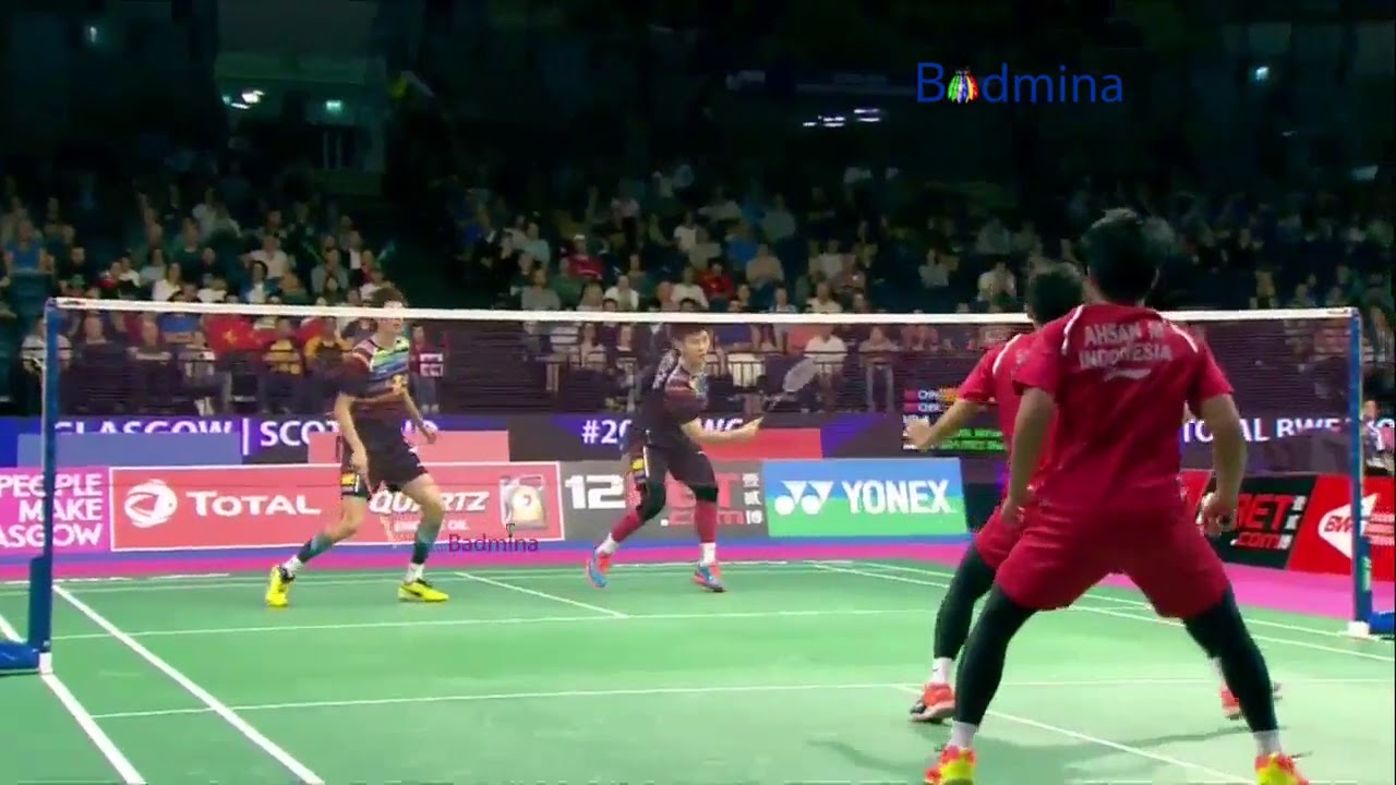 Kehebatan MD Ahsan Rian Tumbangkan Ganda Peringkat 1 asal China - YouTube