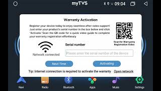 Activate myTVS Android player Warranty Instruction screenshot 4