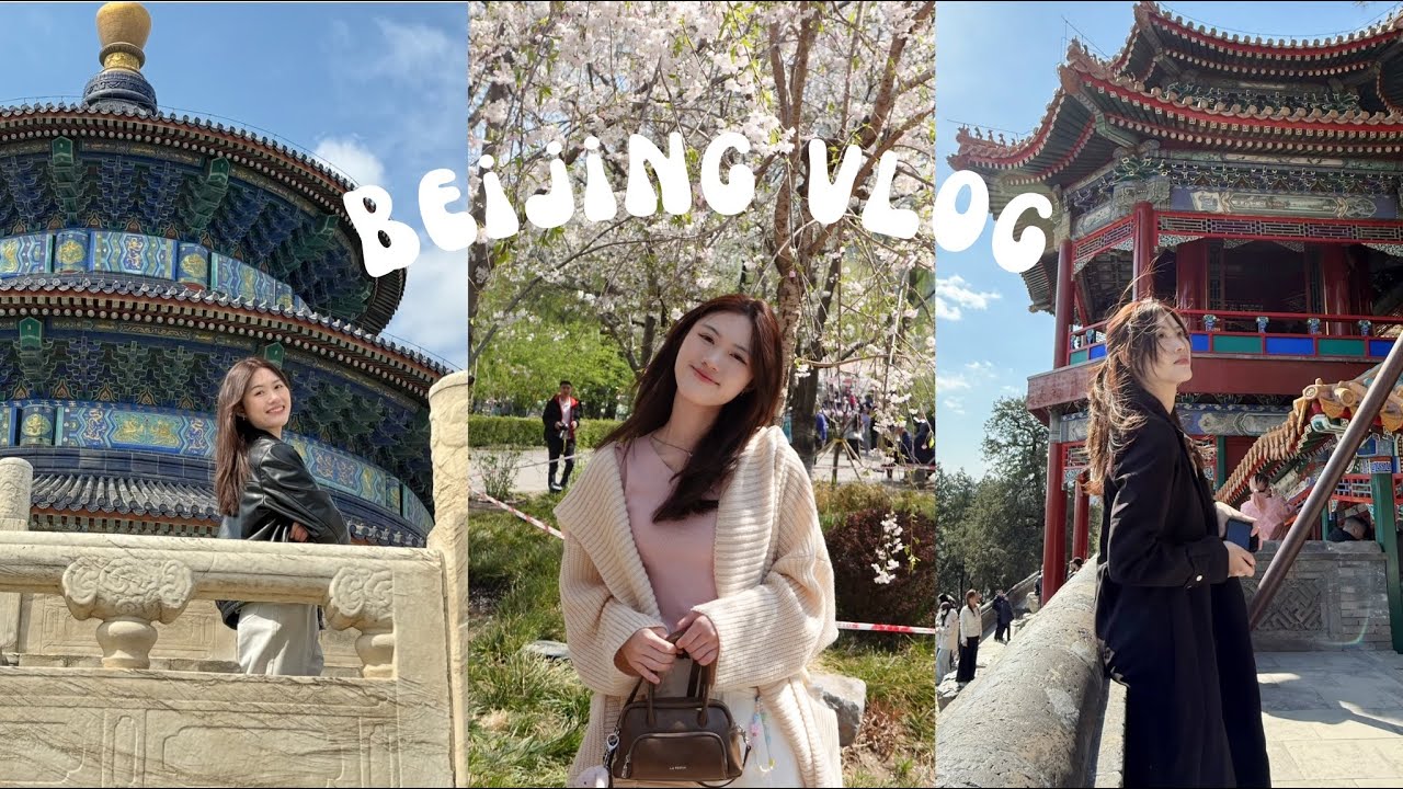 vlog 105｜北京vlog 🇨🇳 8天7夜之旅☁️ / 开满樱花的季节 🌸✨