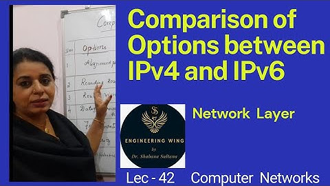 Lec42-Comparison of Options between IPv4 and IPv6 | Computer Networks