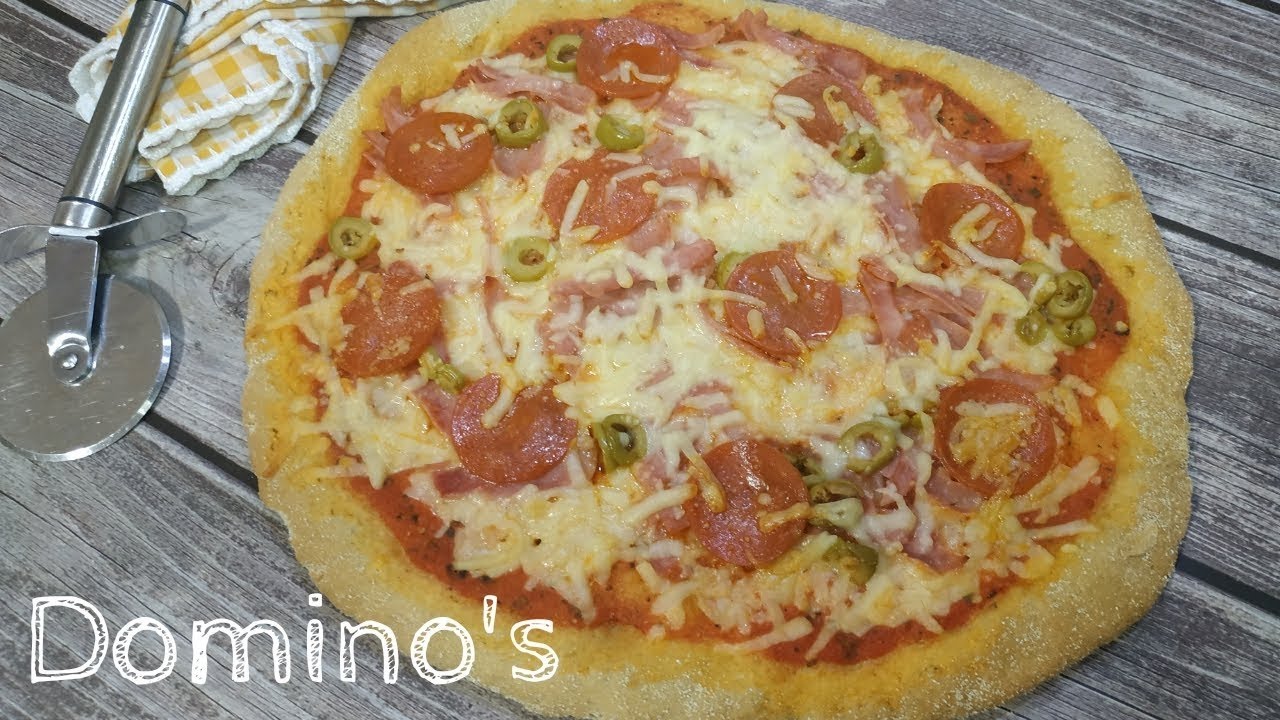 PIZZA CASERA ESTILO DOMINO´S | LA MEJOR QUE HE PROBADO....PASO A PASO CON MAMBO¡¡¡