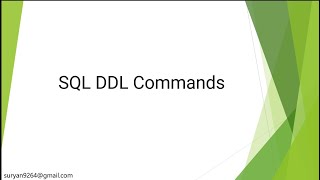 SQL PART -1 Introduction to SQL CREATE DATABASE and TABLE - DDL Commands Explained