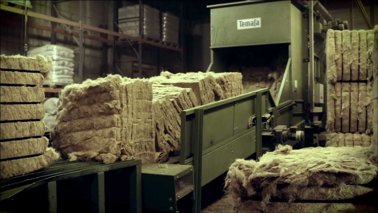 Výroba konopné izolace TERMO KONOPI, zpracování v tírně + celý proces.mp4